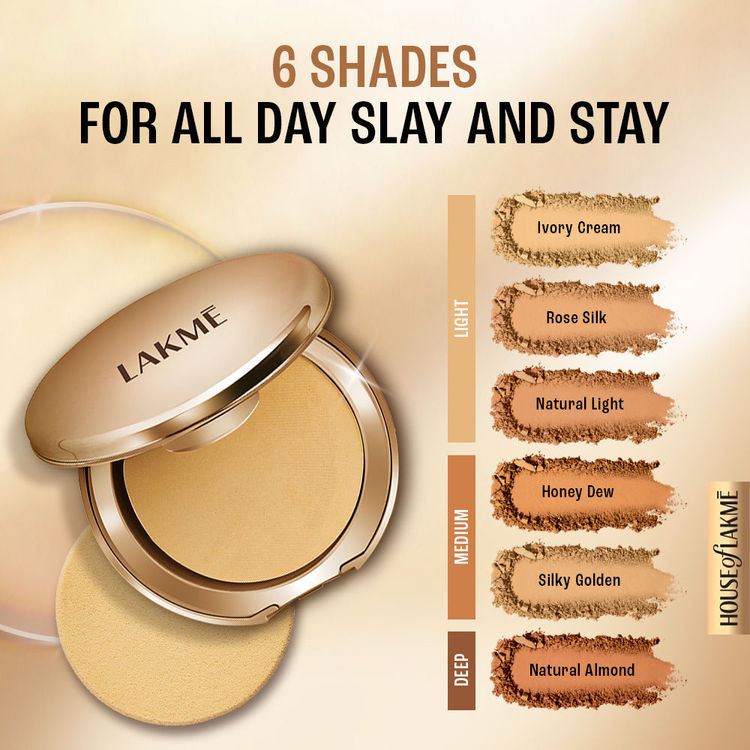 LAKME 9TO5 FOUNDATION POWDER PRIMER MATTE 06 SILKY GOLDEN 9G