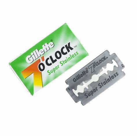 GILLETTE 7 O CLOCK GREEN 10 BLADES
