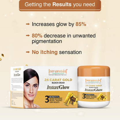 ARYANVEDA GOLD BLEACH INSTANT GLOW 300GM