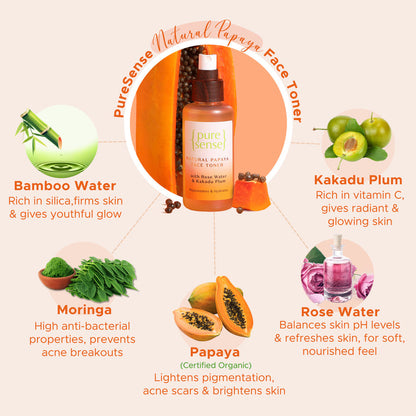 PURE SENSE PAPAYA FACE TONER 100 ML
