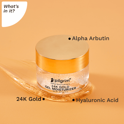 PILGRIM 24K GOLD GEL MOISTURIZER 50GM