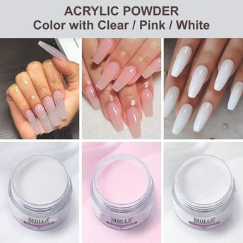 शिल्स एक्रिलिक पावर सफेद