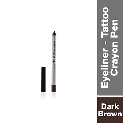 MAYBELLINE EYELINER CRAYON LINER TATTOO DARK BROWN 0.4 G