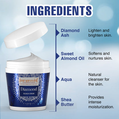 ARYANVEDA DIAMOND INSTANT RADIANCE BLEACH 276GM