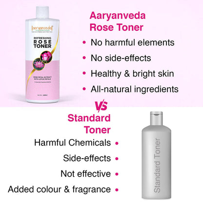 ARYANVEDA REFRESHING ROSE TONER 1000ML