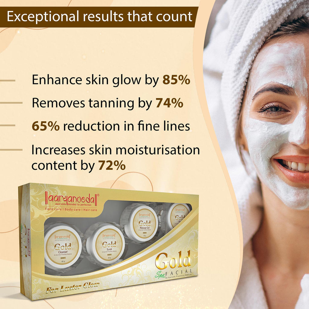 ARYANVEDA GOLD SPA FACIAL KIT 210GM