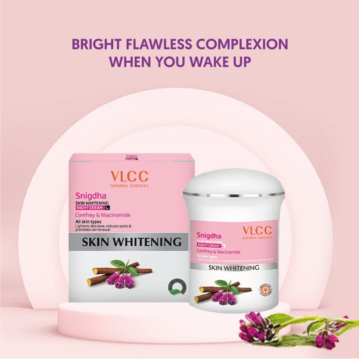 VLCC WHITENING NIGHT CREAM SNIGDHA 50G