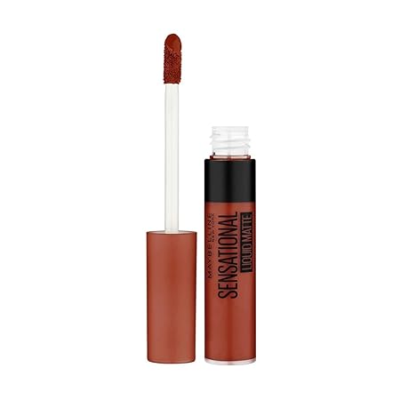 MAYBELLINE SENSATIONAL LIQUID MATTE  LIPSTICK 17 STOP ON RED  CSLSLM17