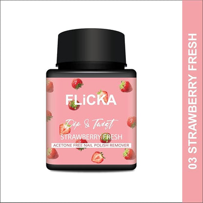 FLICKA NAIL REMOVER STRAWBERRY FRESH