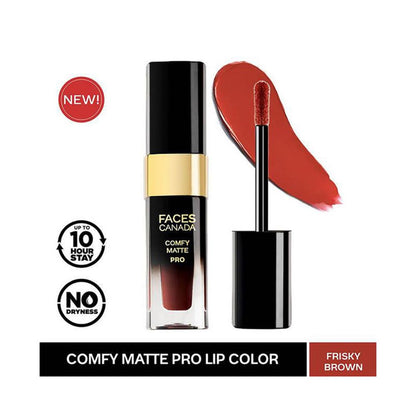 FACES COMFY MATTE PRO LIP COLOR 13 FRISKY BROWN (CC5277) 5.5ML