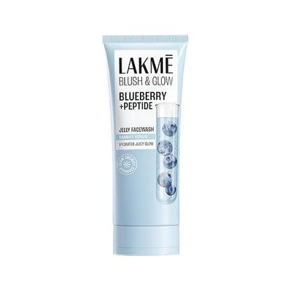 LAKME BLUSH & GLOW BLUEBERRY PEPTIDE JELLY FACEWASH 100 GM