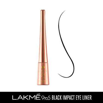 LAKME 9TO5 EYELINER BLACK IMPACT 3.5 ML