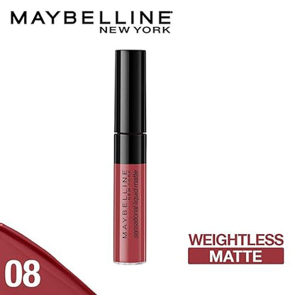 MAYBELLINE LIPSTICK LIQUID CS MATTE 08 SENSATIONALLY ME