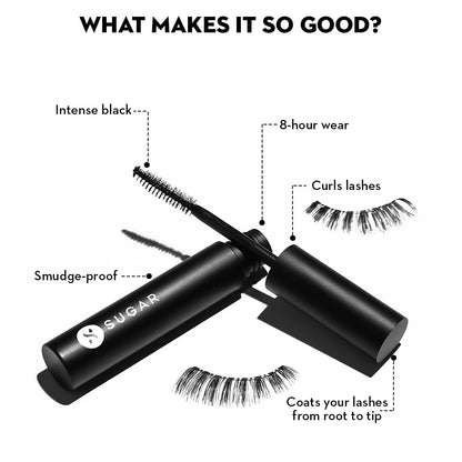 SUGAR MASCARA UPTOWN CURL 01 BLACK BEAUTY WP 5 G