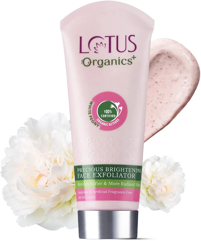 LOTUS ORGANICS PRECIOUS BRIGHTENING EXFOLIATOR 50GM