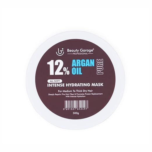 BEAUTY GARAGE 12% PURE ARGAN OIL INTENSE HYDRATING MASK 500G