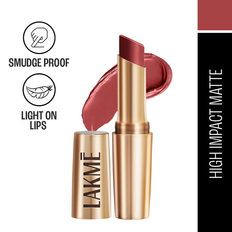 LAKME 9TO5 POWERPLAY PRIMING MATTE LIPSTICK MR4 ROSEATTE RED 3.6G