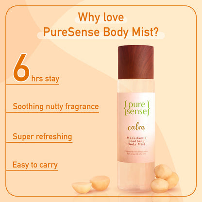 PURE SENSE BODY MIST MACADAMIA 150ML