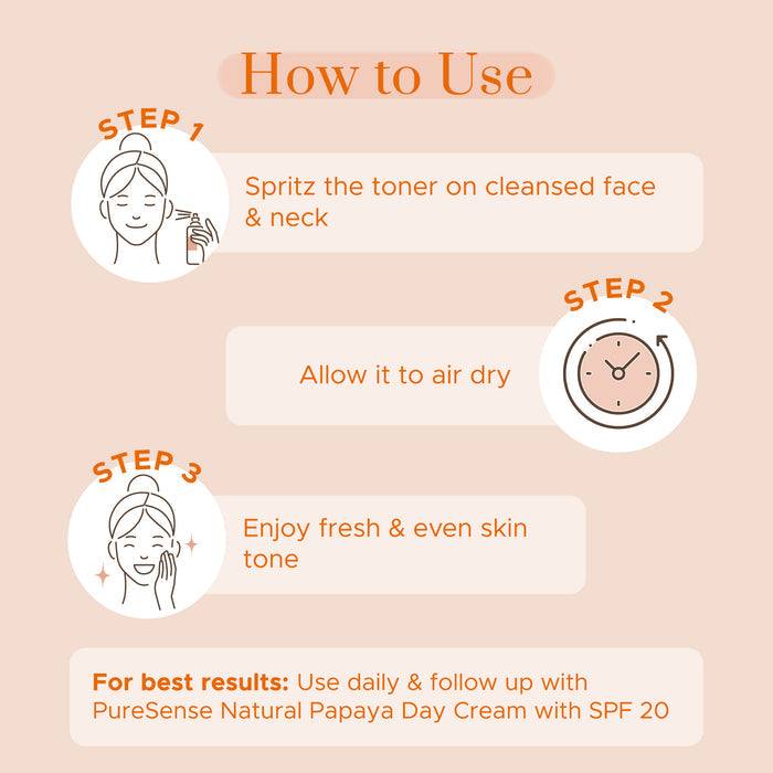 PURE SENSE PAPAYA FACE TONER 100 ML