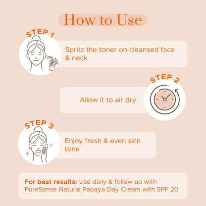 PURE SENSE PAPAYA FACE TONER 100 ML