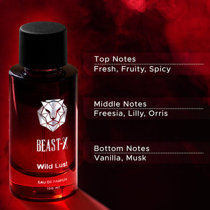 PURE SENSE PERFUME BEAST-X  WILD LUST 100ML