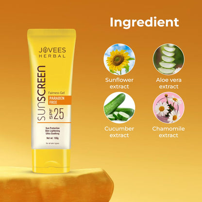 JOVEES SPF 25 SUNSCREEN GEL 100 GM