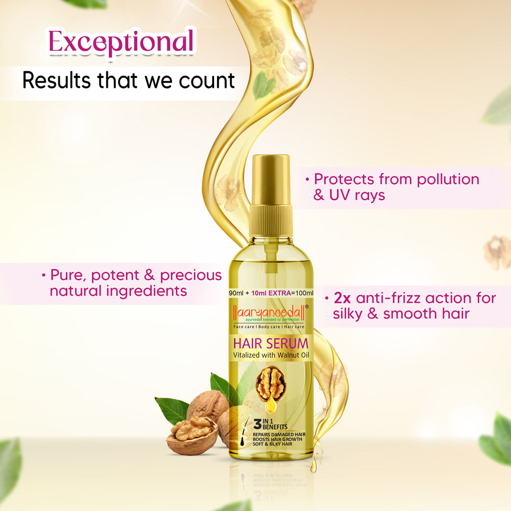 ARYANVEDA HAIR SERUM VITALIZED WITH WALNUT 45ML