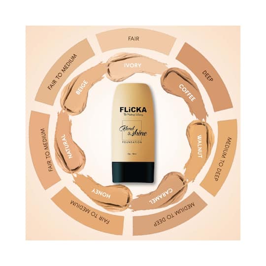 FLICKA FOUNDATION BLEND & SHINE 05 COFFEE