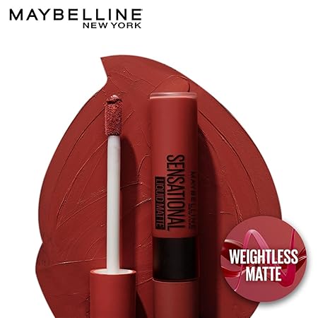 MAYBELLINE SENSATIONAL LIQUID MATTE  LIPSTICK 17 STOP ON RED  CSLSLM17