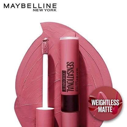 MAYBELLINE SENSATIONAL  LIQUID  MATTE LIPSTICK 22 PEACH ADDICT  CSLSLM22