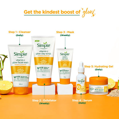 SIMPLE VITAMIN C GLOW WASH 100ML