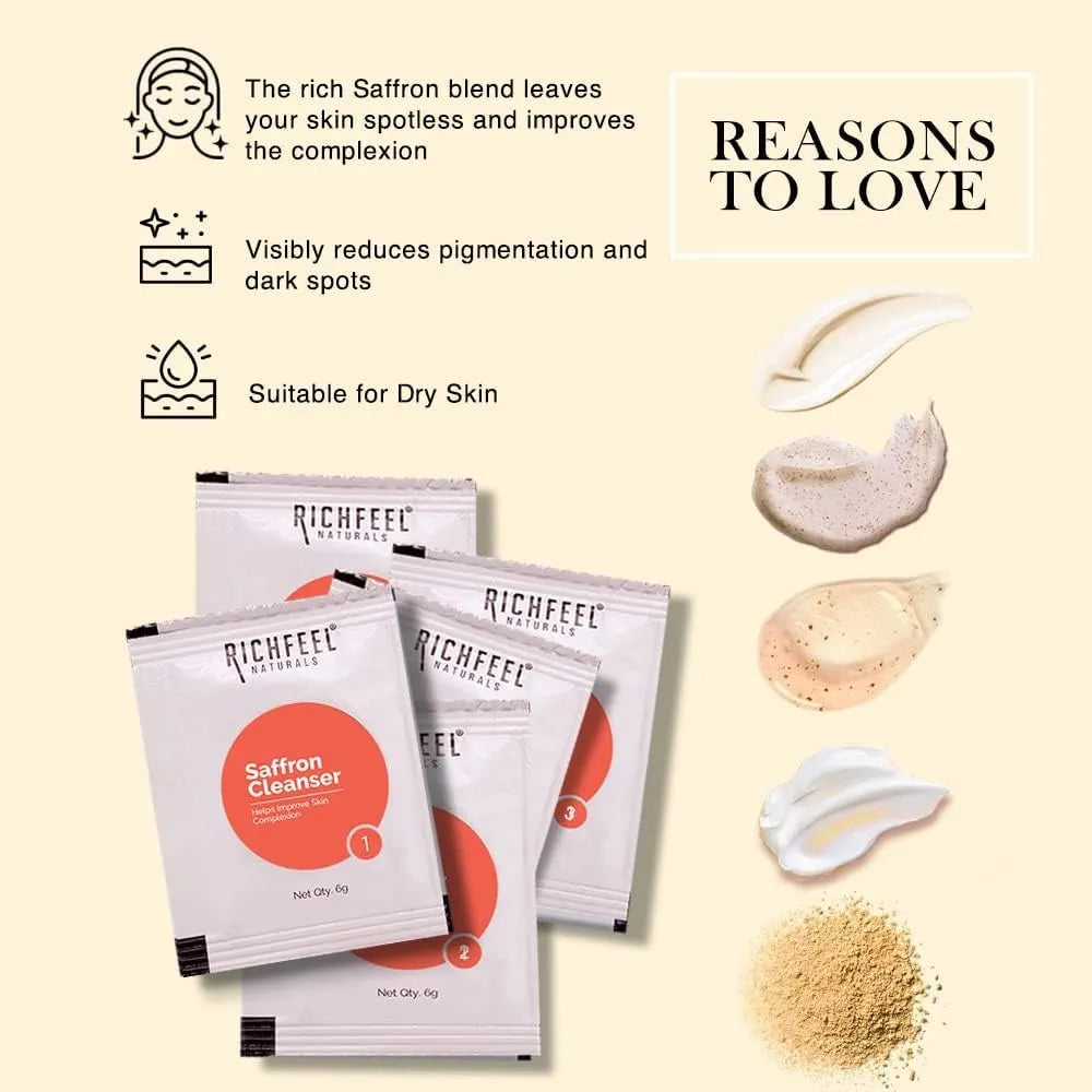 RICHFEEL FACIAL KIT SAFFRON COMBO