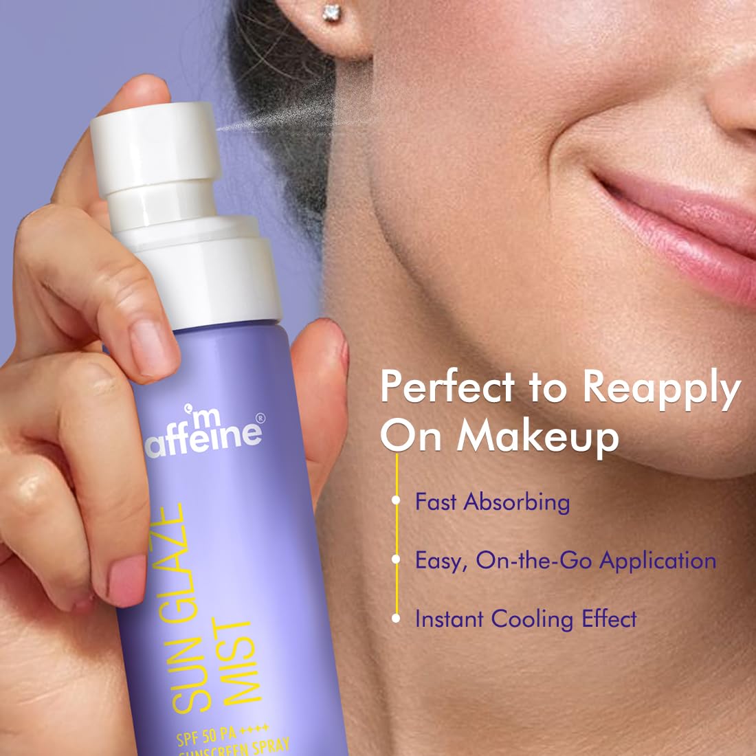 MCAFFEINE SUNSCREEN SPRAY SUN GAZE MIST SPF 50PA++++ 100ML