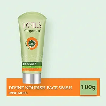 LOTUS ORGANICS DIVINE NOURISH FACE WASH 100ML