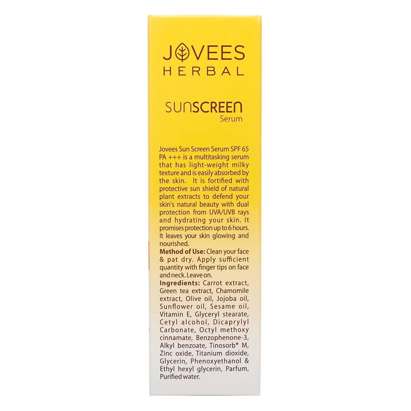 JOVEES SPF 65 SERUM SUN SCREEN