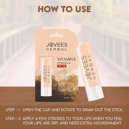 JOVEES VITAMIN E LIP BALM 5GM