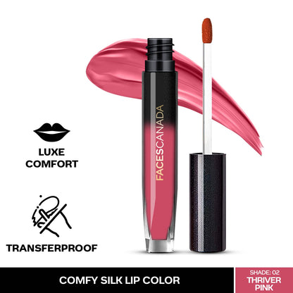 FACES COMFY SILK LIQUID LIP COLOUR THRIVER PINK 02  CC5224