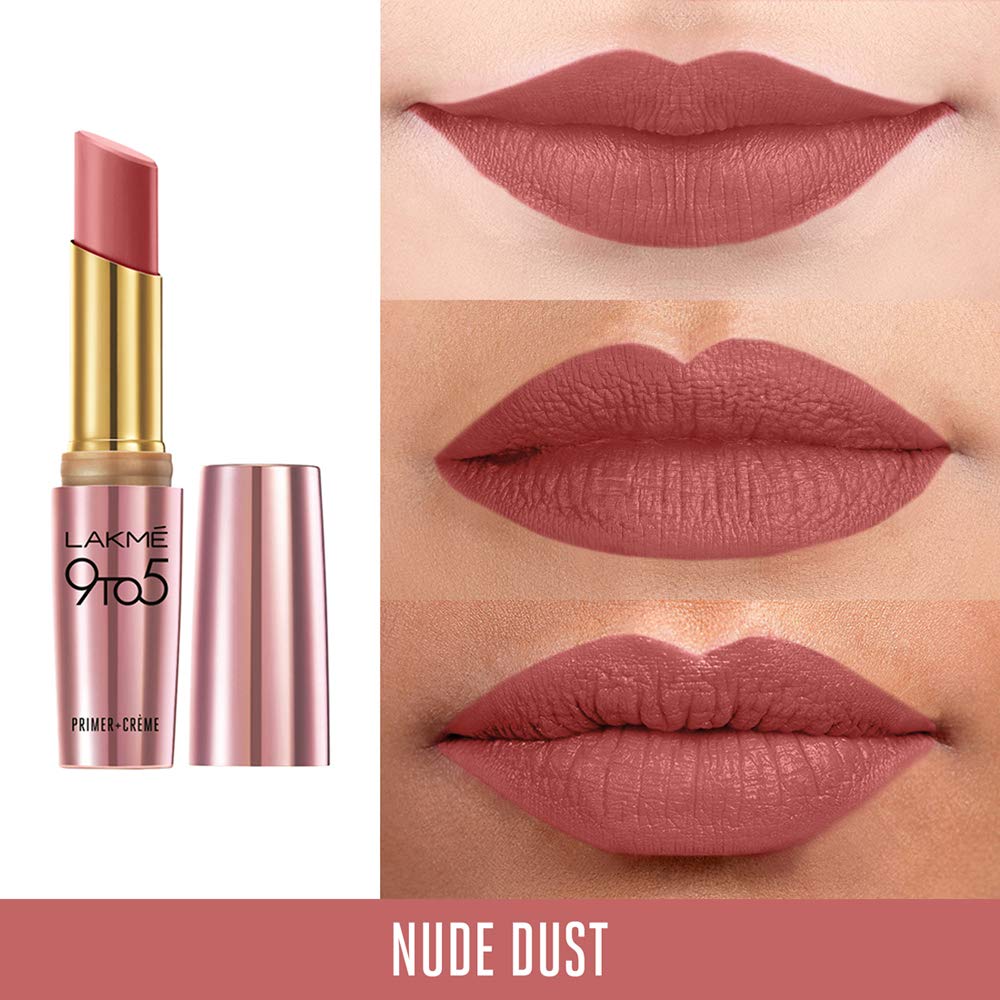 LAKME 9TO5 LIPSRICK PR+CR CP10 NUDE DUST