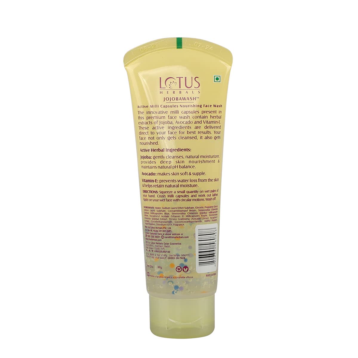 LOTUS HERBALS FACEWASH JOJOBAWASH 120 ML