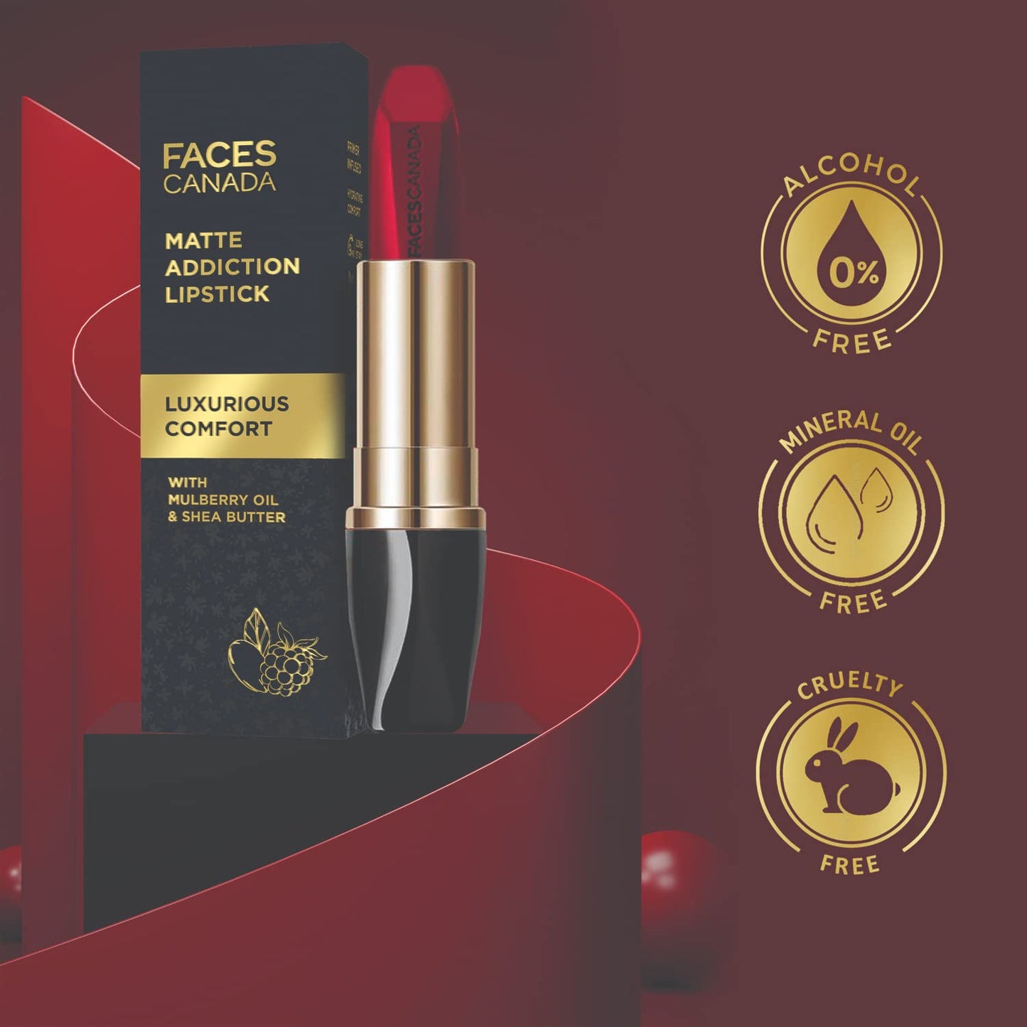 FACES LIPSTICK MAL 07 OBSESSIVE RED