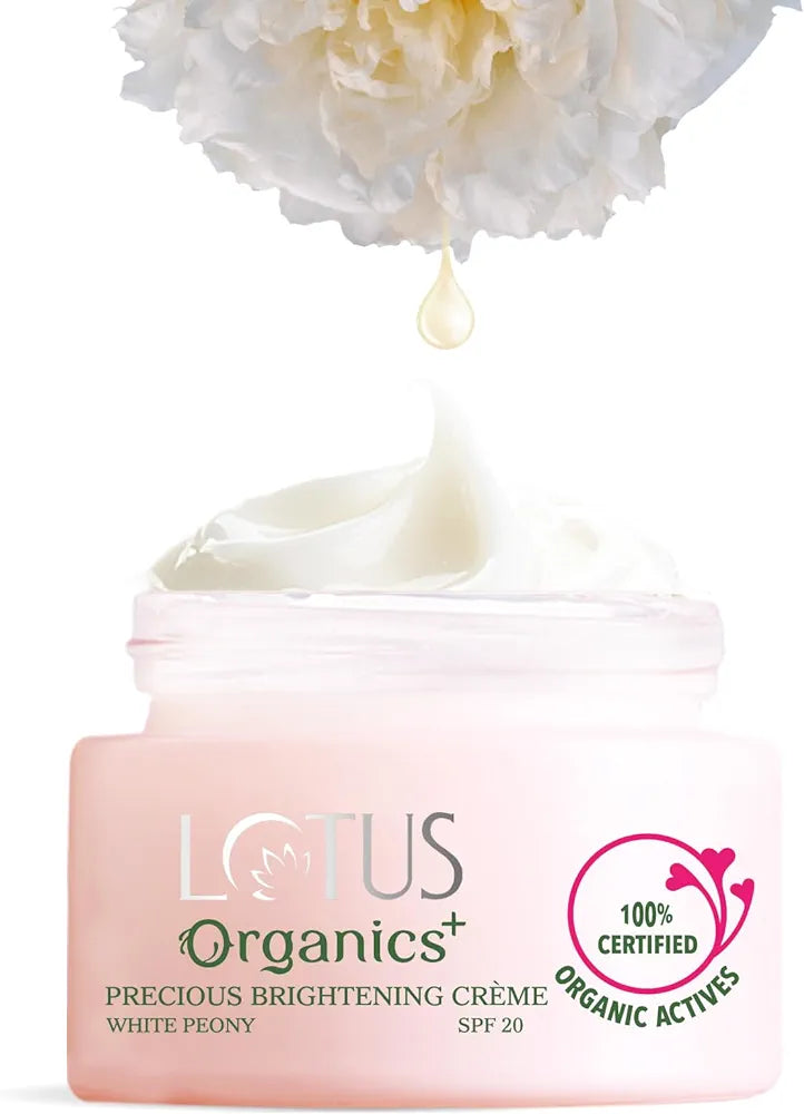 LOTUS ORGANICS PRECIOUS BRIGHTENING CREAM SPF 20 30GM