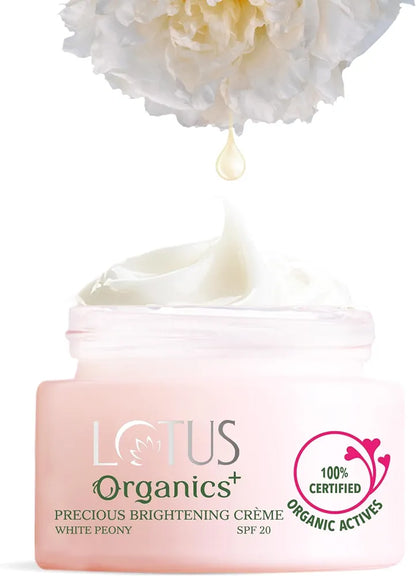 LOTUS ORGANICS PRECIOUS BRIGHTENING CREAM SPF 20 30GM