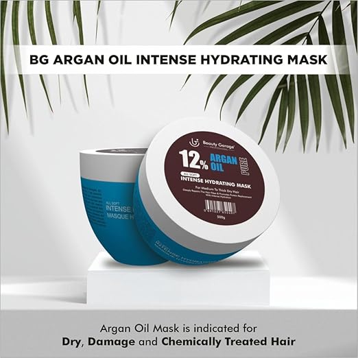 BEAUTY GARAGE 12% PURE ARGAN OIL INTENSE HYDRATING MASK 500G