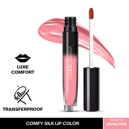 FACES COMFY SILK LIQUID LIP COLOUR JOVIAL PINK 05  CC5227