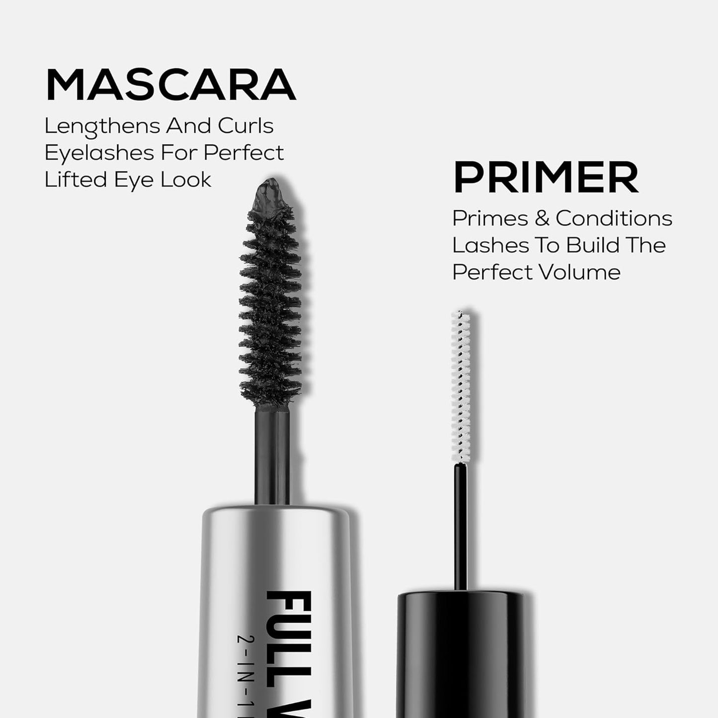 RENEE FULL VOLUME 2-IN-1 MASCARA WATERPROOF INSTANT LASH LIFT 3ML