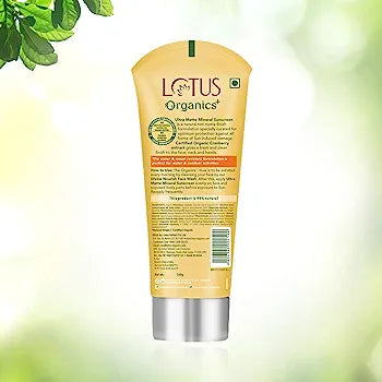 LOTUS ORGANICS ULTRA MATTE MINRAL SUNSCREEN SPF 40 100GM