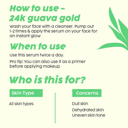 PLIX 24K GUAVA GOLD DEWY SERUM VITAMIN C 30ML