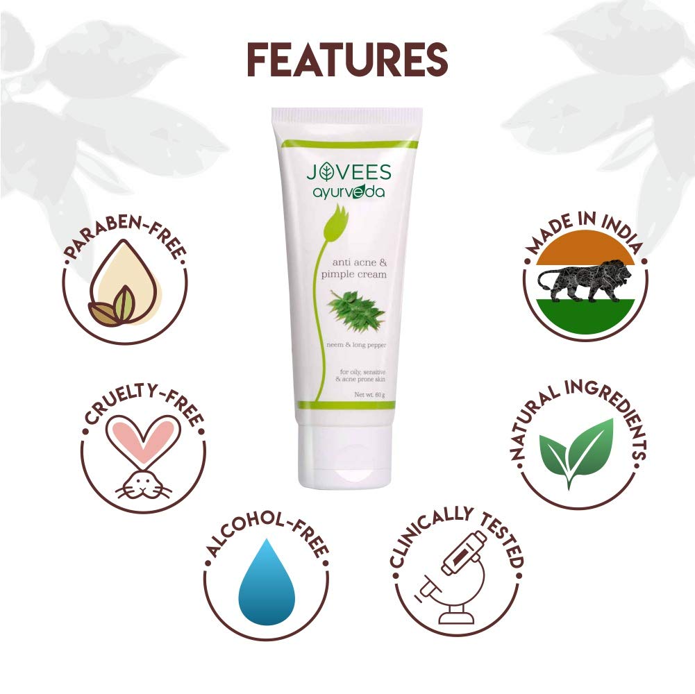 JOVEES ANTI ACNE PIMPLE CREAM 60GRM