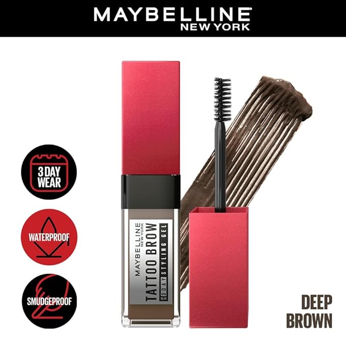 MAYBELLINE EYE BROW GEL 3D TATTOO DEEP BROWN