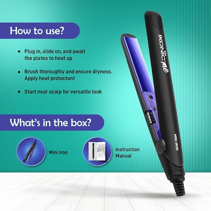 IKONIC PROFESSIONAL HAIR STRAIGHTENER MINI PURPLE